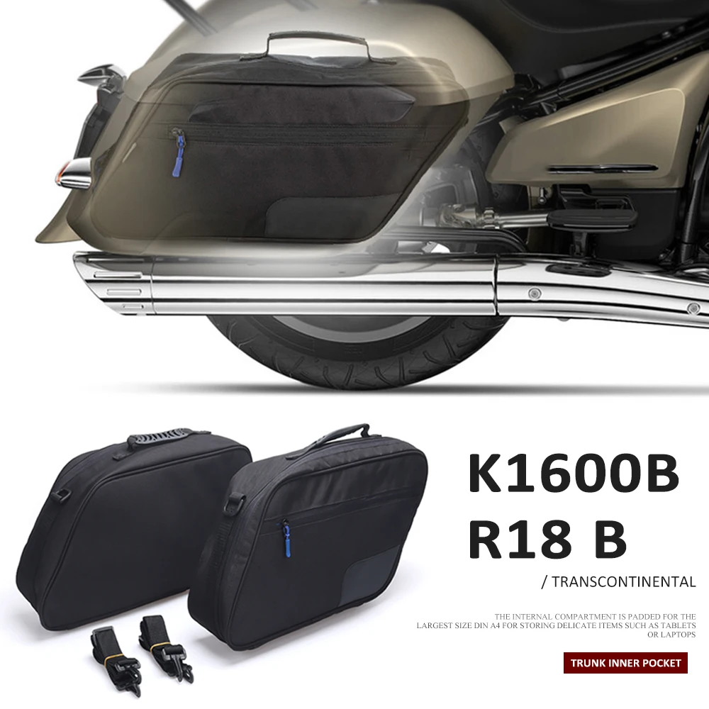 

New Motorcycle Accessories Luggage Bags Black Inner Bags For BMW K1600B K 1600 B K 1600B R18 B R 18 Transcontinental