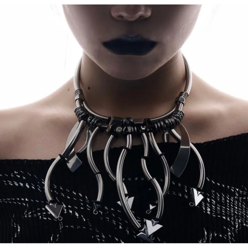 

White Stone Tentacle Crazy Cyberpunk For Men And Women Copper Alloy Jewelry Party Gifts