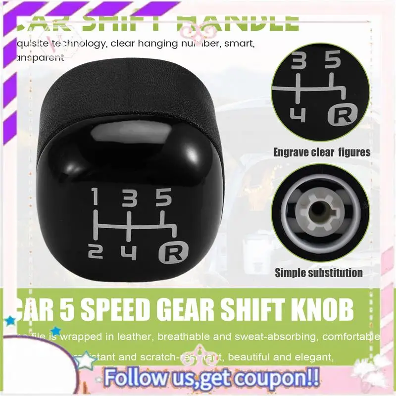 Facile da usare Auto Cambio Manuale 5 Velocità Pomello Del Cambio Leva Cambio Per Fiat Panda X58L 2012 Accessori Auto