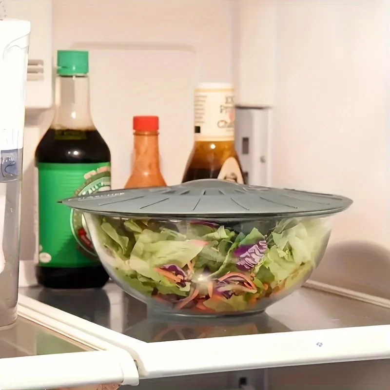 

5 Pcs Silicone Bowl Lids Set, Food Storage Covers, Universal Fit for Round Bowls, Microwave & Dishwasher Safe (BPA Free)