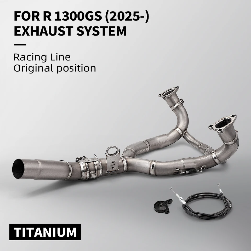 STLFSuitable for BMWs R1300GS R1300 Adventure Titanium Head Tube with 60mm Valve Exhaust System Exhaust Pipe