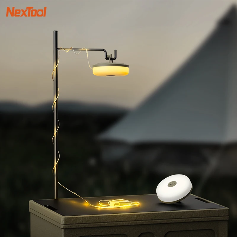 

Nextool Camping LED Light Strip Atmosphere Lamp Rechargeable Portable Flexible Strips Warm White Lamp for Tent Room Decoration