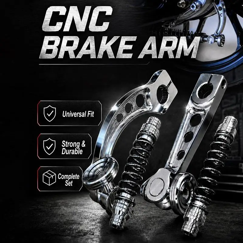 CNC Motorcycle Brake Arm Set Super Strength Alloy Universal Compatible Modification Part for Performance Improvement