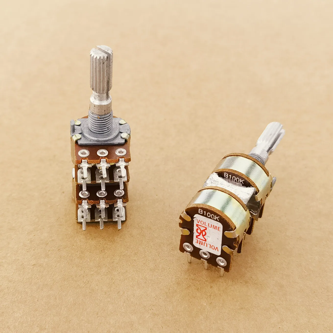 Original New 100% Quadruple Potentiometer B100K 12Pin (SWITCH)