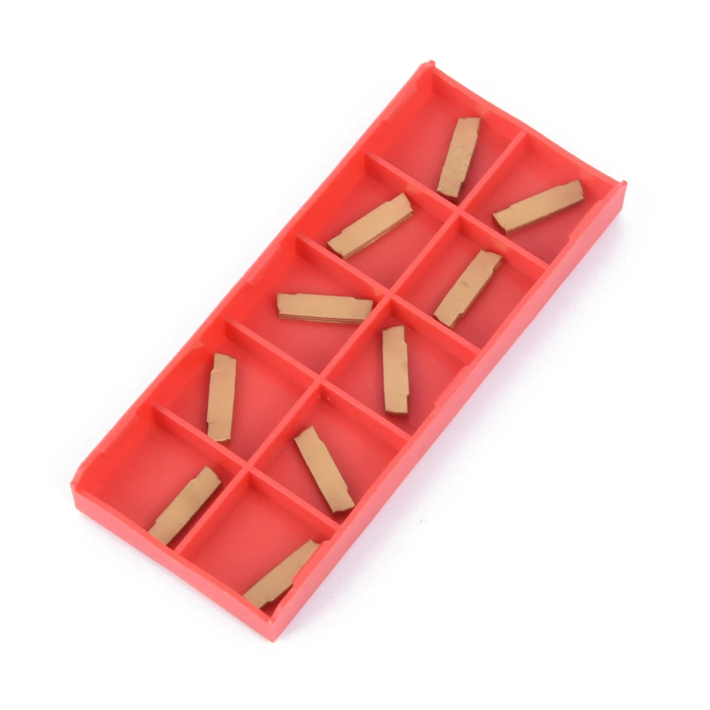 

Lathe Turning Tool Carbide Inserts Access Components Cutting Blade Holder MGEHR1010-2 Turning Blade & 10pcs MGMN200