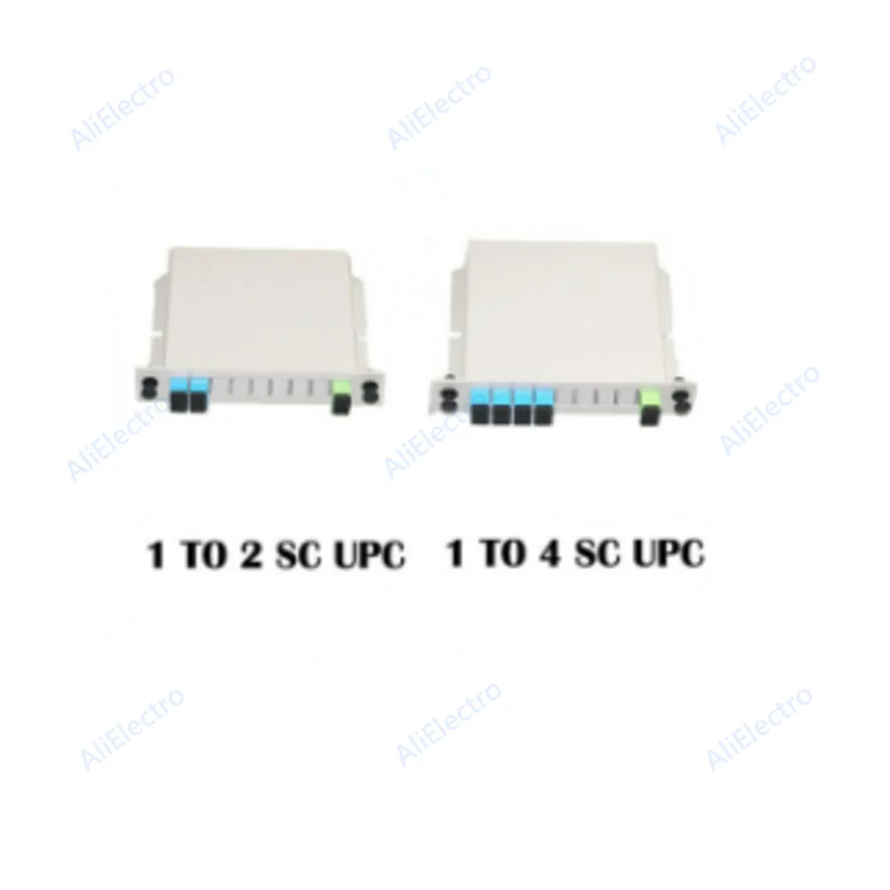 Inserted PLC Fiber Optic Splitter SC UPC/APC SM Single Mode 1X2 1X4 1X8 1X16 FTTH Networking Inserted PLC Fiber Optic Splitter