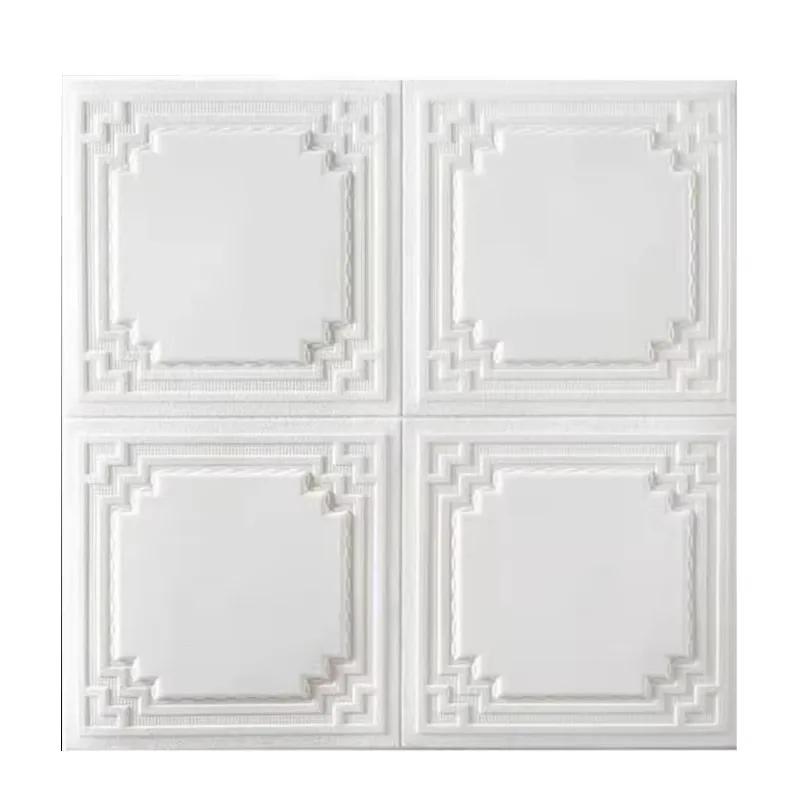 

Thickened 3D self-adhesive wallpaper wallboard foam wall sticker for ceiling decoration