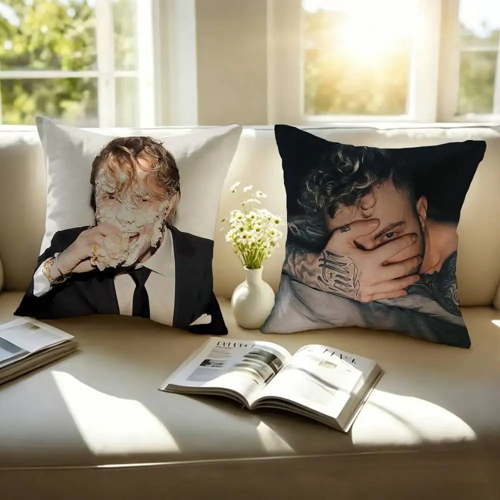 Head Hip-Hop E-Egor Kreed Square Double-Sided printed Pillow Case Bedroom Bedside Pillow Sofa Cushion Cover