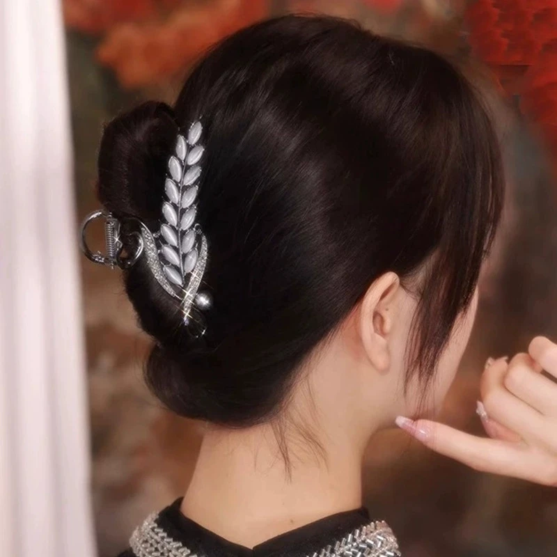 

Alloy Hair Accessories New Wheat Ear Hairpin Back Of Head Grabber Large Elegant Elegant Women'S Hair Accessories High-End