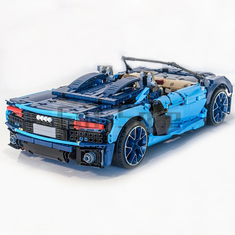 MOC-63528 Technical Super Sports Car Building Block, R8 Spyder, 42083 B Modelo, Bricks Puzzle, DIY Brinquedos, Presentes de Natal para Crianças, Novo