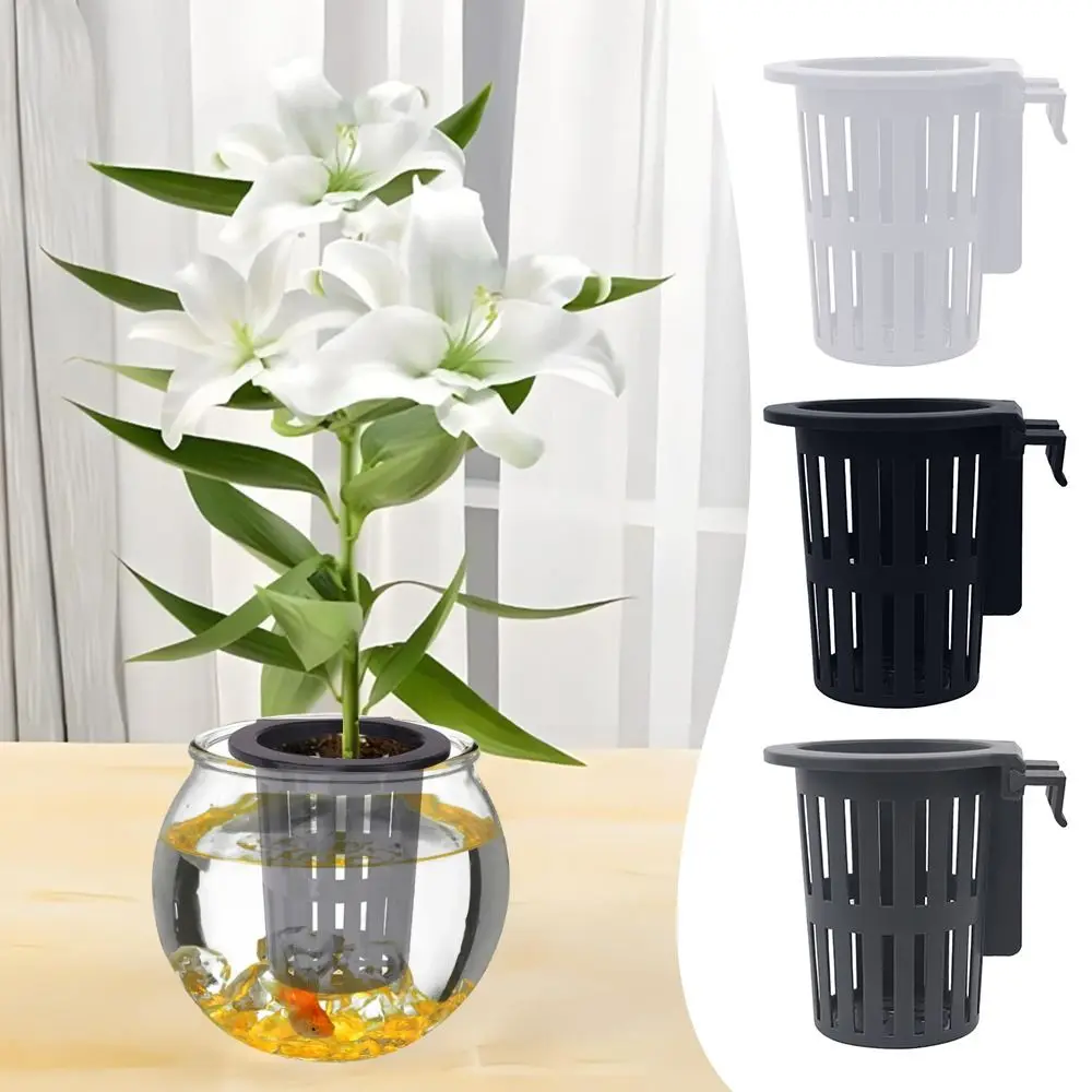 Water Plant Landscape Fish Tank Hydroponic Planting Basket Soilless Cultivation Planting Basket Hanging Aquarium Plant Holder