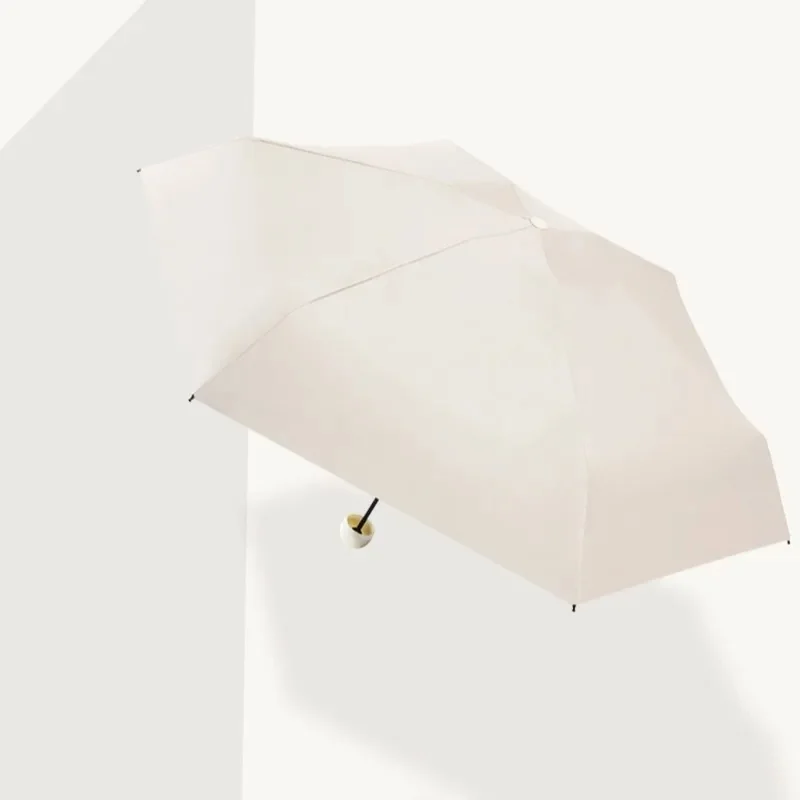 Mini Capsule Folding Umbrella UPF50+ UV Protection Portable Sun Rain Pocket Umbrella for Travel