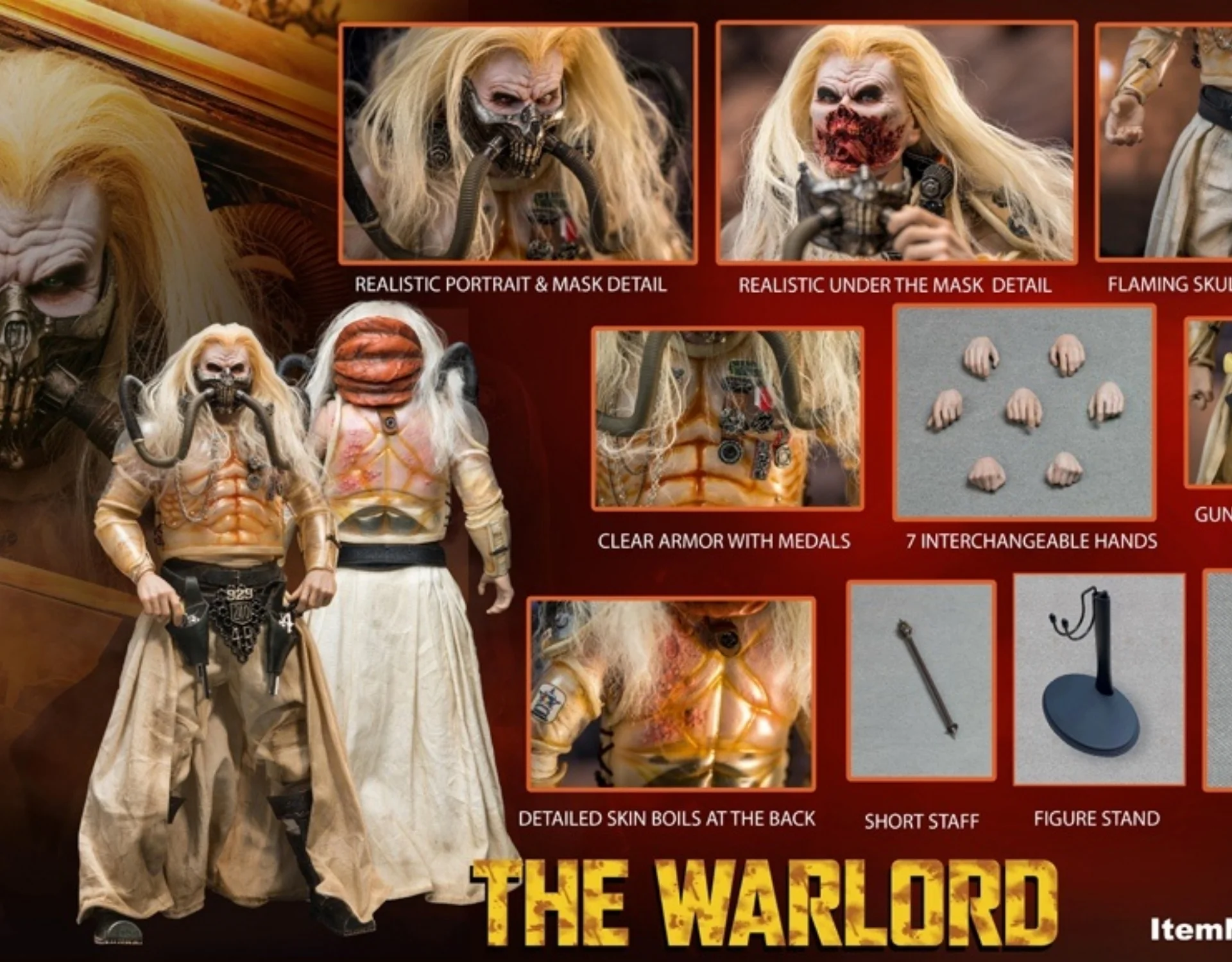 

PREMIER TOYS PT0002 1/6 The Warlord Big Villain Action Figure Set