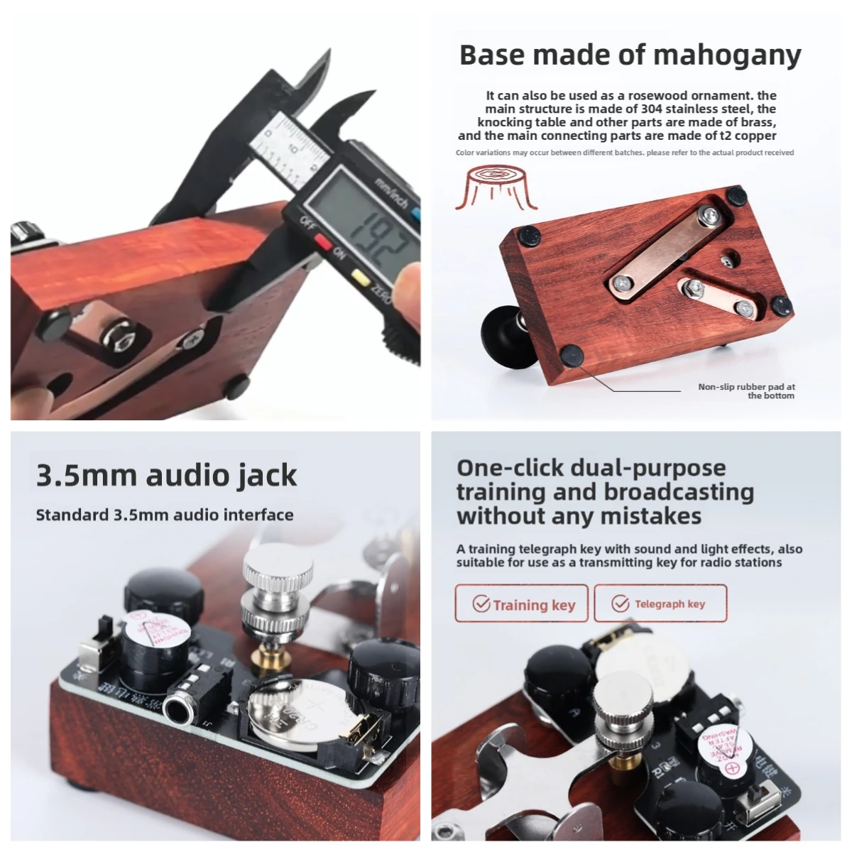 Suitable for Changshu electric keys, K-8 type training, audio-visual exercises, radio signals, transmitters, and CW manual