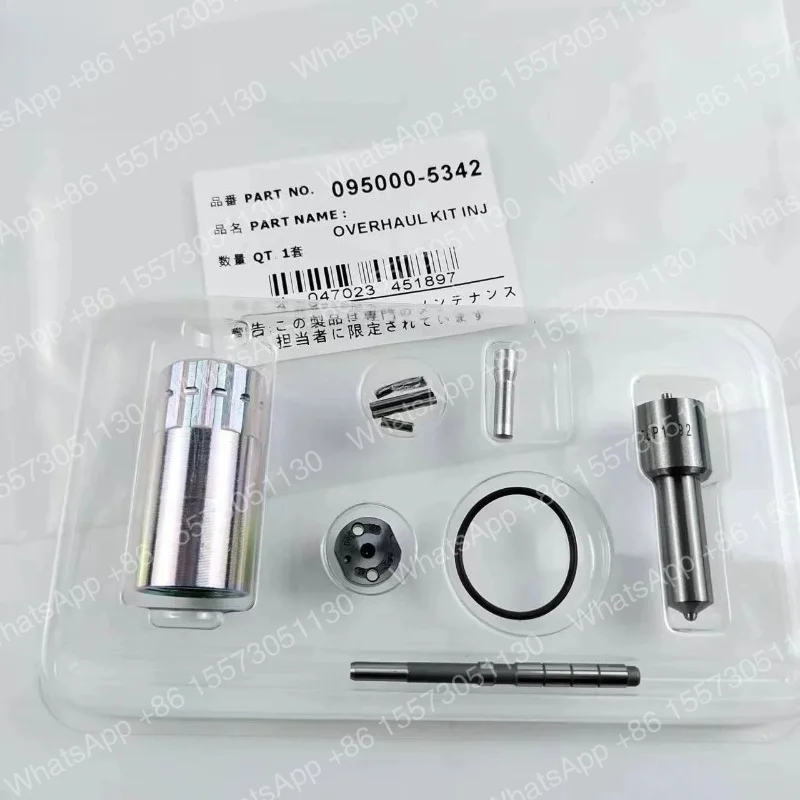 6 Set/Lot Overhaul Kit 095000-5342 (Nozzle:DLLA158P1092 Orifice Plate 19# ) Repair Kit For Common Rail Injector