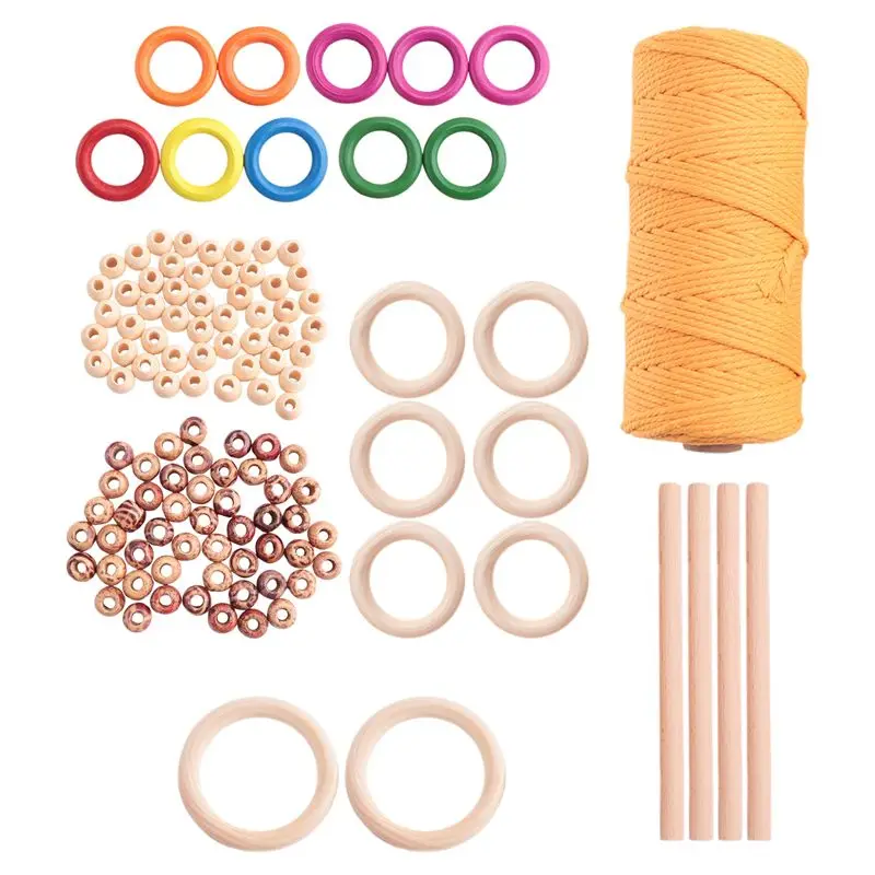BAAJ-Macrame Plant Hanger Kits For Beginners Crafts Kits For Adults Art Supplies & Materials 3Mm Macrame Cord Hanging Kits