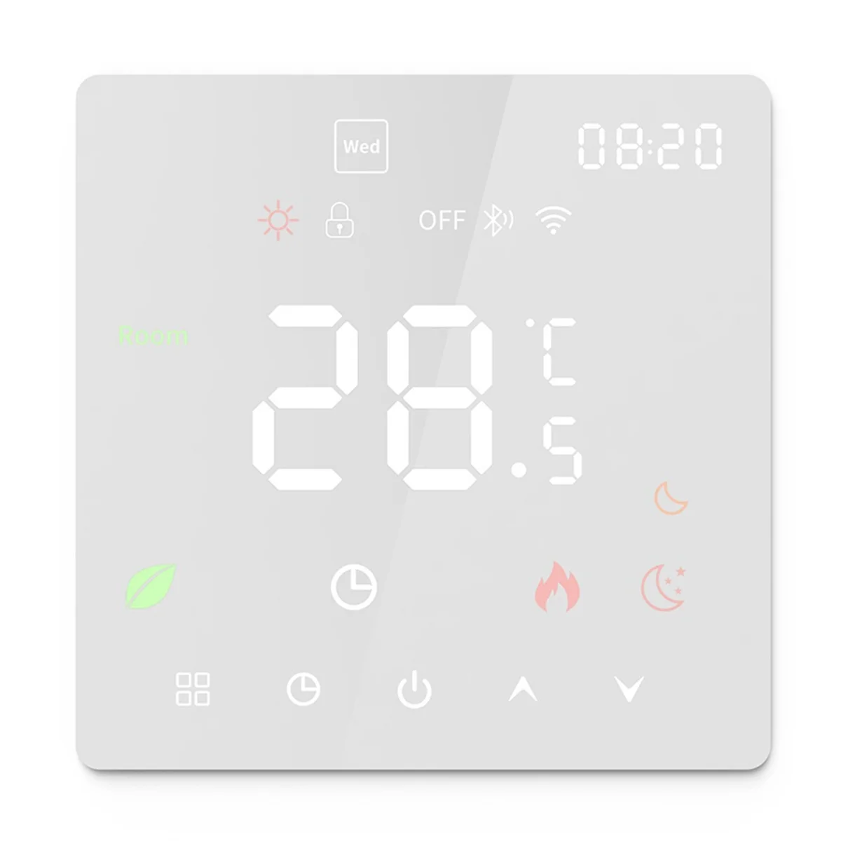 

WIFI Graffiti Touch Screen Heating Thermostat Smart Thermostat WIFI White 16A Electric Heating