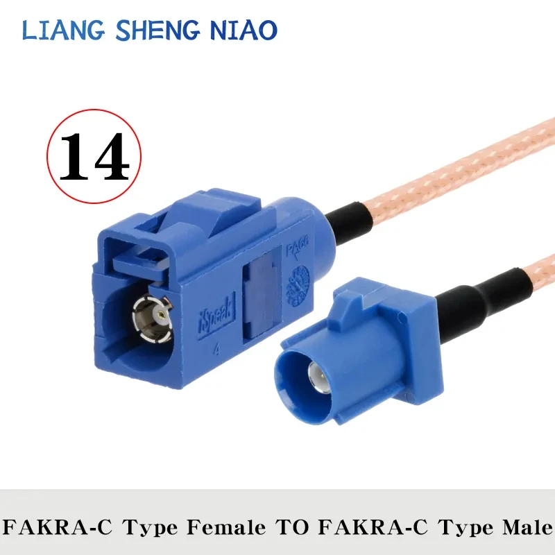 RG316 Coax Cable line FAKRA C TYPE TO SMA Male Female Coaxial cable Connector RF Crimp for Cable GPS Antenna 6G FAKRA C TYPE