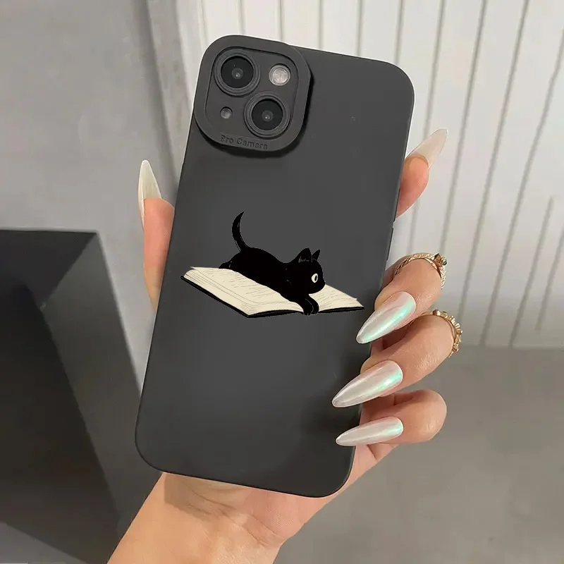 Mischievous Cat Silicone Phone Case For Samsung Galaxy S23 S22 Ultra S21 Plus S20 FE Note 20 A13 A23 A33 A53 A32 A52 A72 Cover