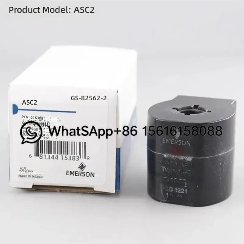 Original Emerson Solenoid Valve Coil ASC2 ASC4 AMG 220V 50/60Hz Genuine Replacement Part for Industrial Automation Control
