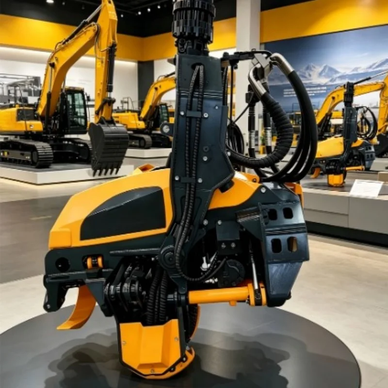 Industrial Forestry Machine With Automatic Wood Cutter Attachment For Excavator Tree Management And Processing Work