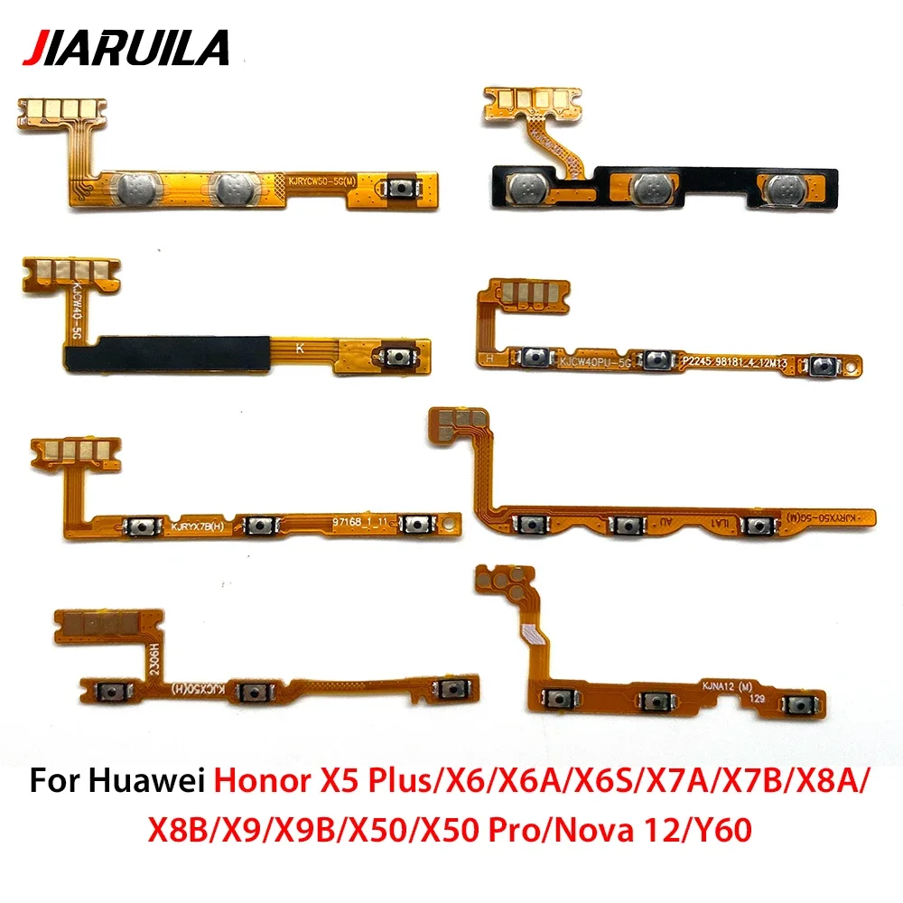 Power Switch On/Off Button Volume Key Button Flex Cable For Huawei Honor X5 Plus X6A X7A X7B X8A X8B X9 X9B X50 Nova Y60 X50 Pro