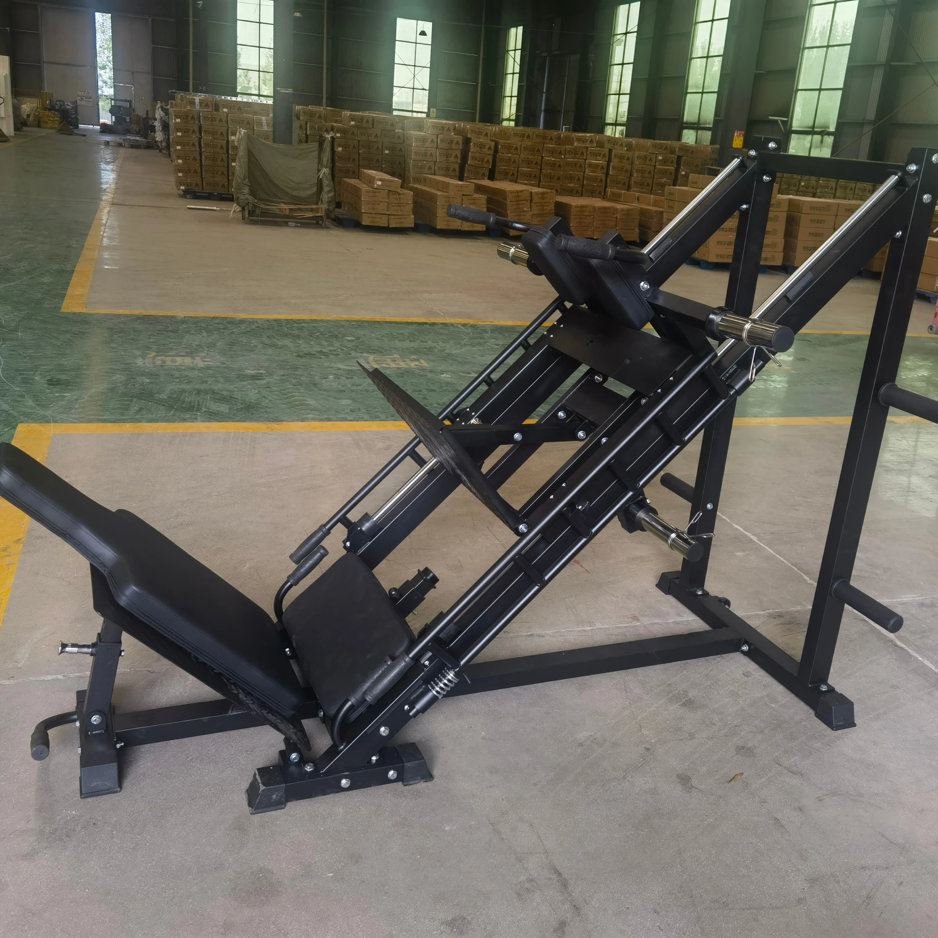 

Commercial Gym Fitness Equipment Inverted Reverse Pedal Machine 45 Degree Leg Press Hack Squat Combo