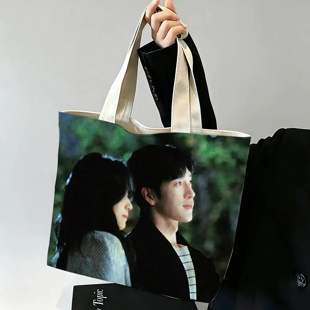 The Early Spring J-Jing Boran as Luan Nian Luke Printed Canvas Tote Bag Shoulder Bag Commuter Mommy Shopping Bag