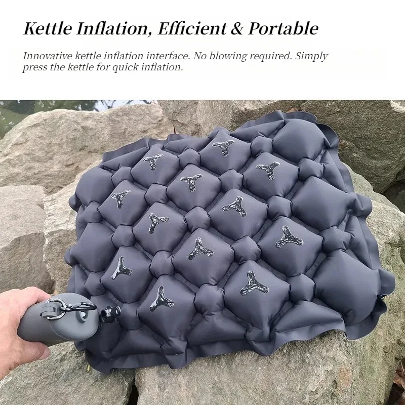 Portable Inflatable Seat Cushion Non Slip Air Pump Camping Moisture Proof Pad Office Chair Pillow Travel Anti Bedsore Support
