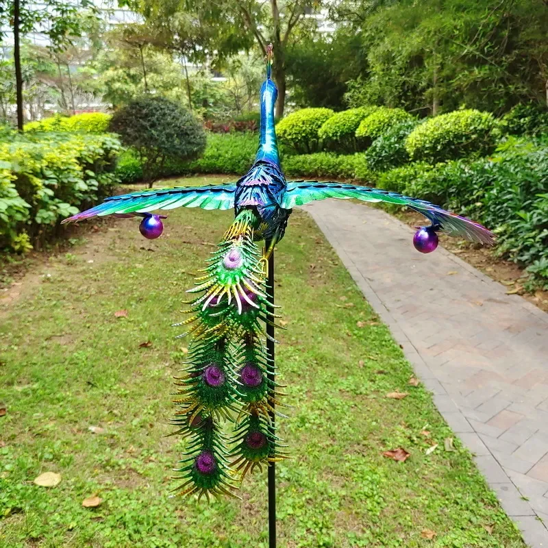 New Animal Wrought Iron Balancer Ornament Outdoor Balcony Courtyard Park Floor Decoration