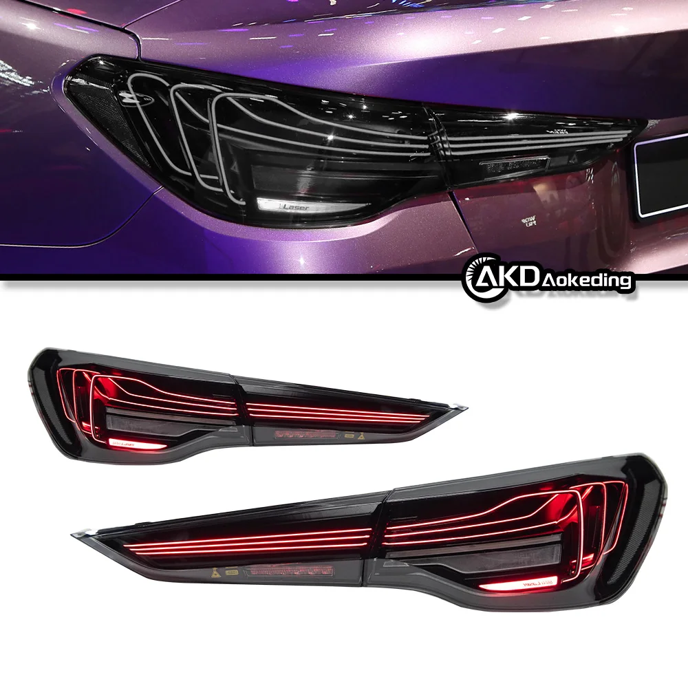 For BMW's new 4 series tail light assembly G22 modified M4 CS laser tail light LED turn signal brake light