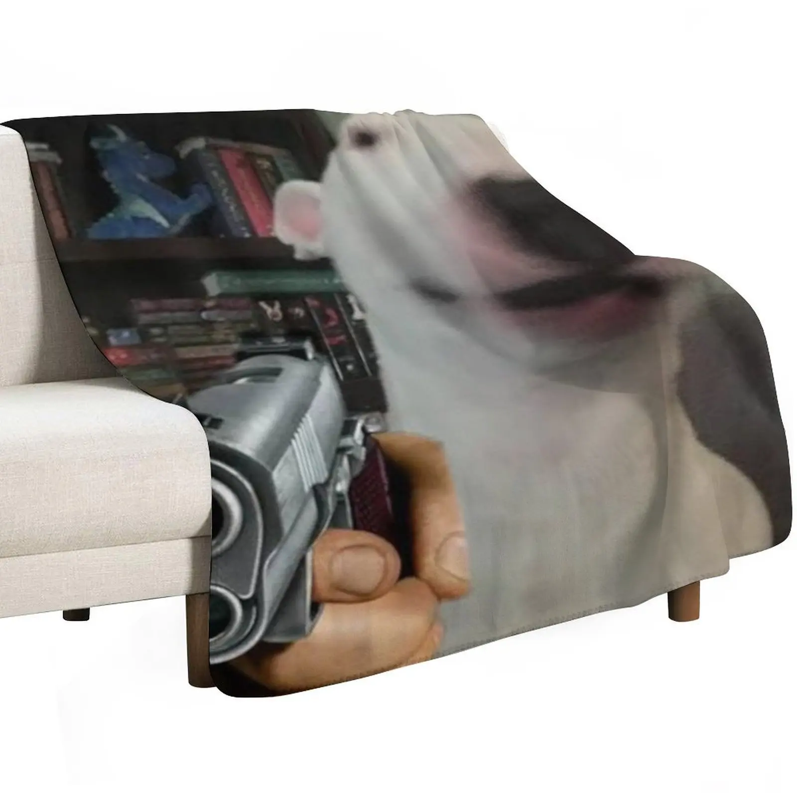 Walter gun meme Throw Blanket Plaid blankets ands Bed linens for sofa For Sofa Thin Custom Blankets