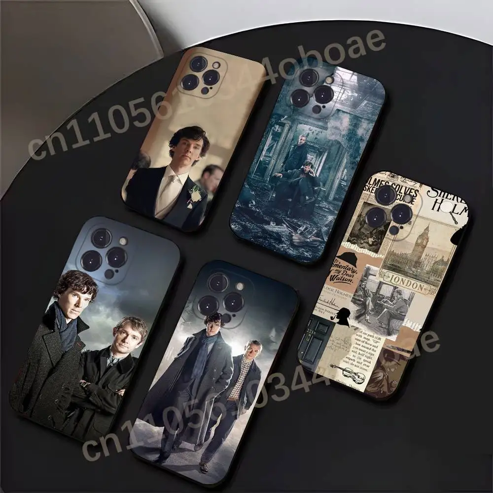 

Britain H-Holmess TV S-Sherlock Phone Case For iPhone 17,16,15,14,13,12,11,Pro,MAX,Plus TPU Soft To Skin-friendly Cover