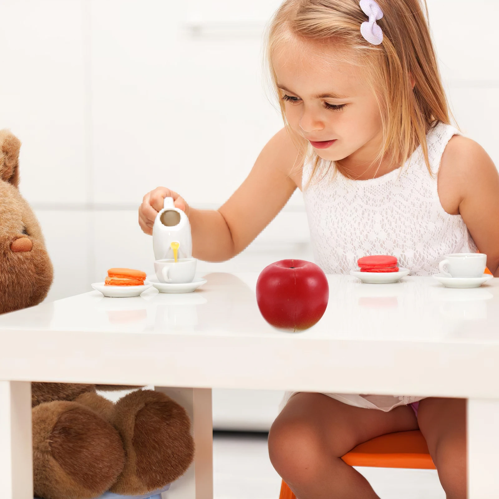 จําลองผลไม้ทรายหลอดเด็กเครื่องดนตรีของเล่นสอนประดิษฐ์แอปเปิ้ลตกแต่งก่อนวัยเรียนพลาสติก Abs