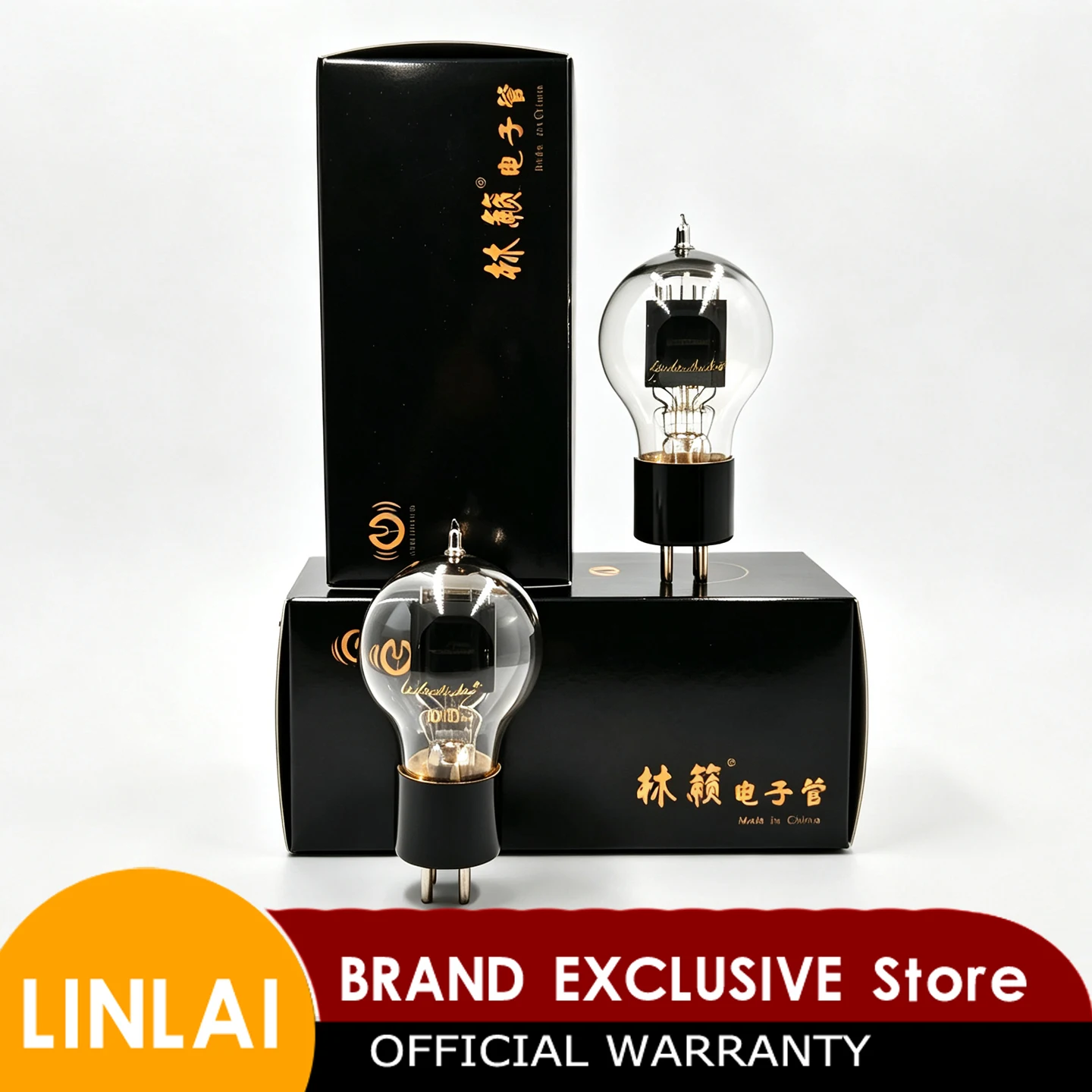 LINLAI 101D Vacuum Tube Replacement for Shuguang 101D WE101D E-101D for Phono Stage High‑End Tube Preamplifier DIY Matched Pair