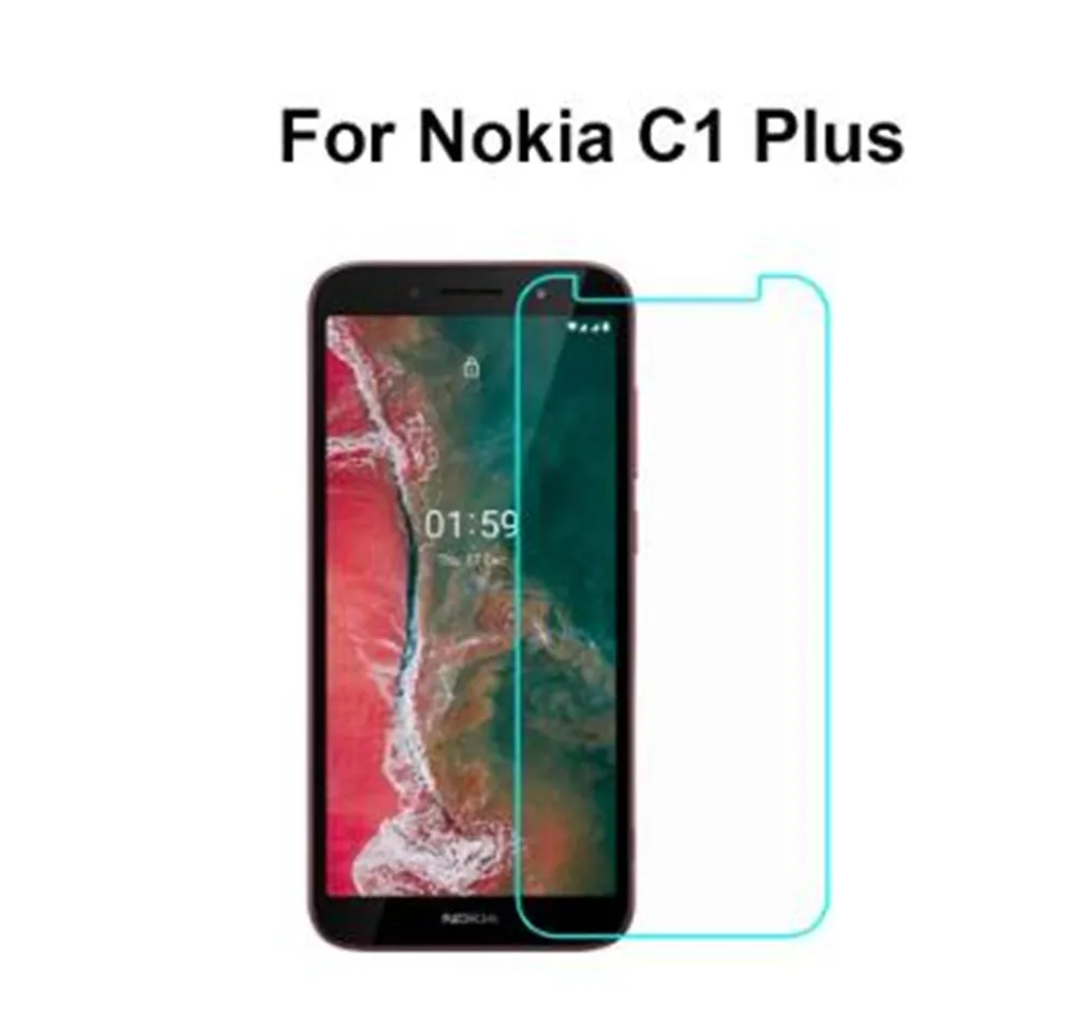 9H HD Tempered Glass For Nokia C1 Plus Protective Film ON C1Plus TA-1312 Screen Protector Cover for Nokia C 1 Plus Pelicula
