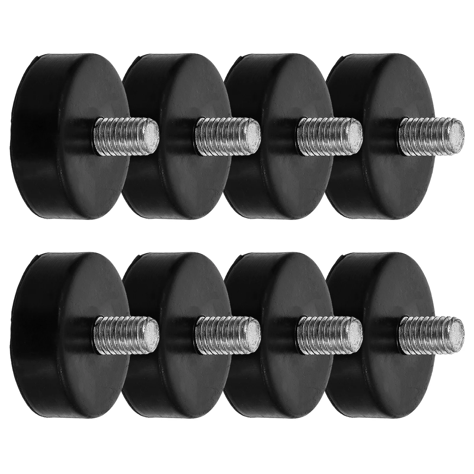 8pcs Adjustable Leveling Feet M10X42 Heavy Duty Rubber Vibration Mounts For Table Machine Workbench Shock Absorbing Pads