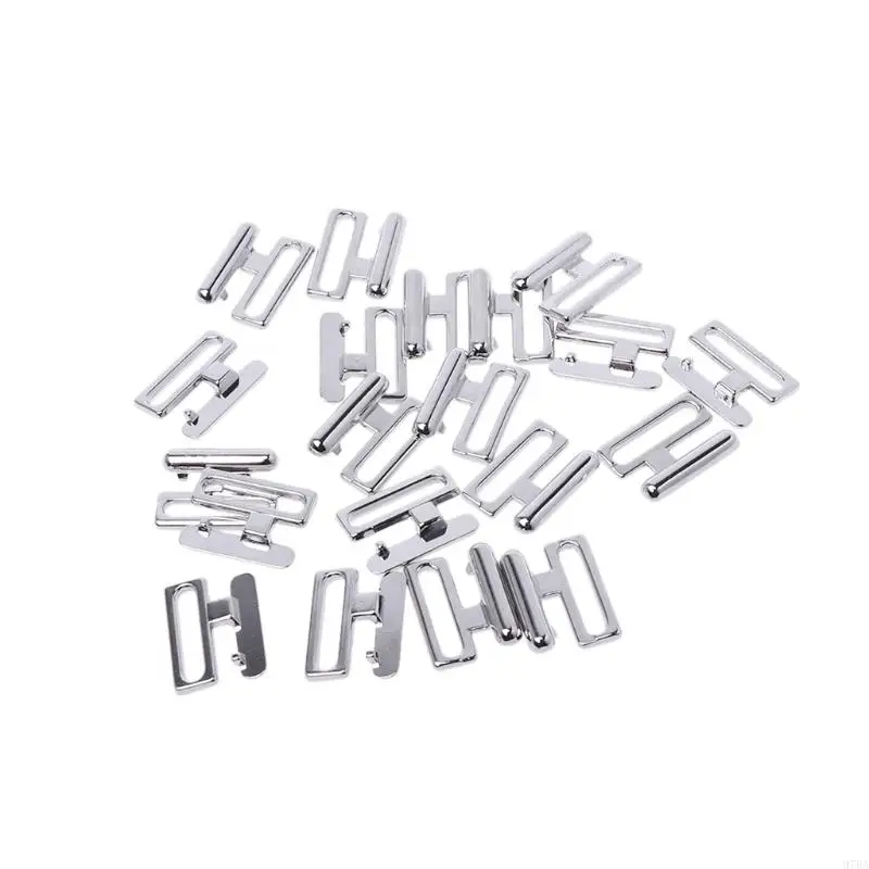 

97BA 10set Metal Alloy Buckle Bra Swimwear Clip Closure Hook Sewing Making DIY