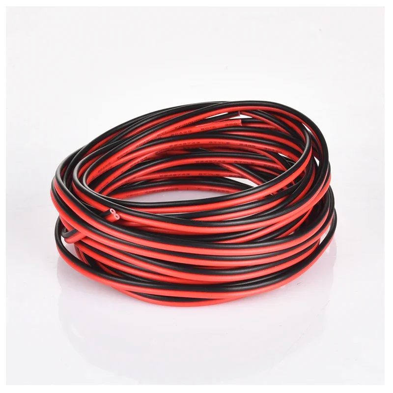 10m 20m 30m  2pin 22 AWG UL2468 2*0.5mm Extension Cable use for 12v 24v LED Strip Tape String Connect Electric Wire