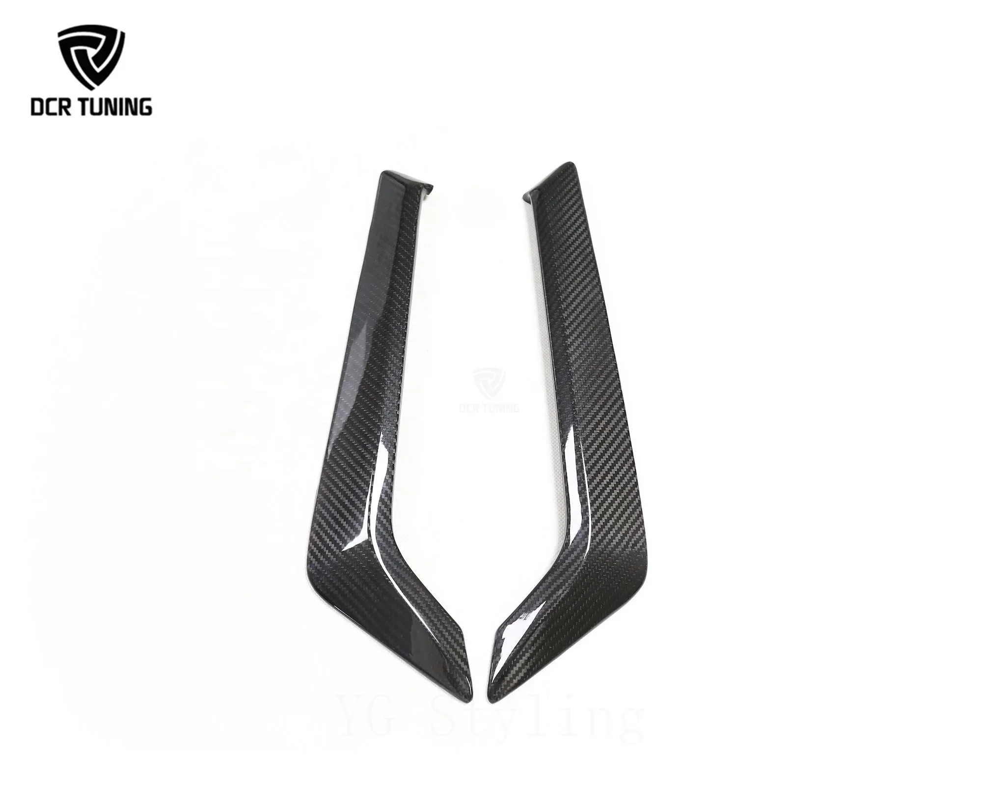 Side Fender Vent Trim Kit Cover For Infiniti Q60 Q60S 2016-2021 Dry Carbon Fiber Exterior Body Kit Auto Performance Decoration