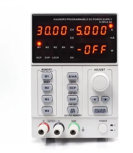 

KA3005D KA3003D KA3005P Adjustable Precision Digital Programmable Laboratory Switching DC Power Supply 30V 5A 60V 3A 2A
