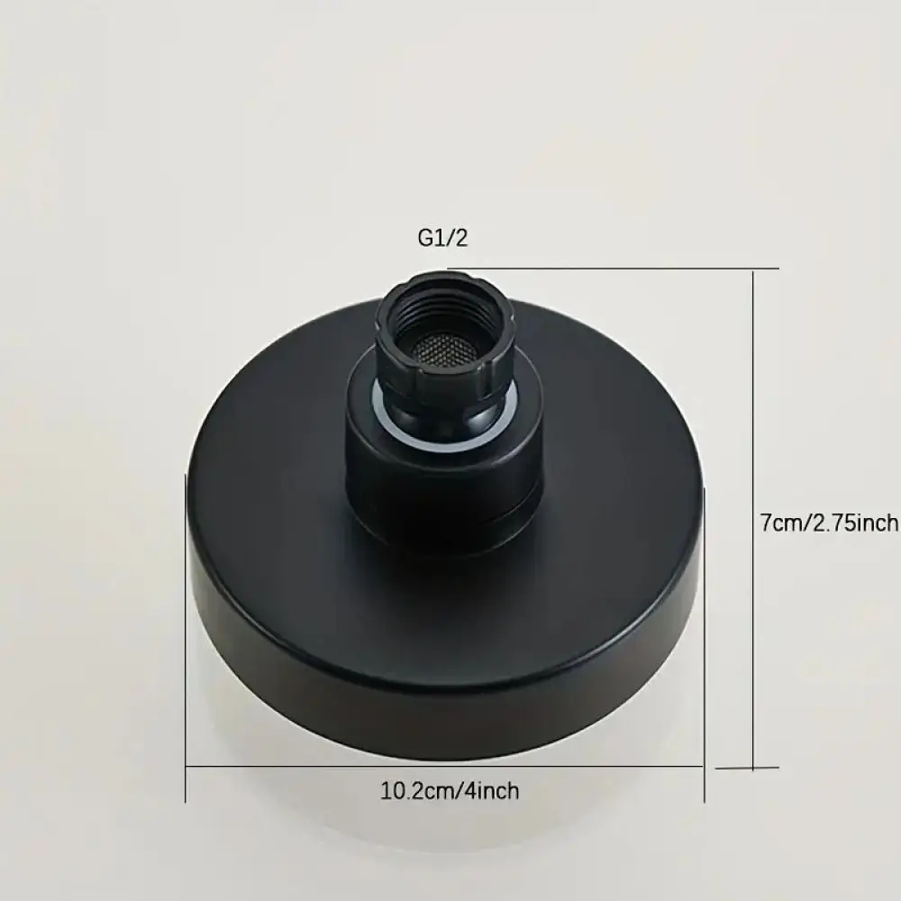 4 Inch Shower Head Rainfall Sprayer Bathroom Handheld Showerhead Replacement Universal Connection Easy Install Durable