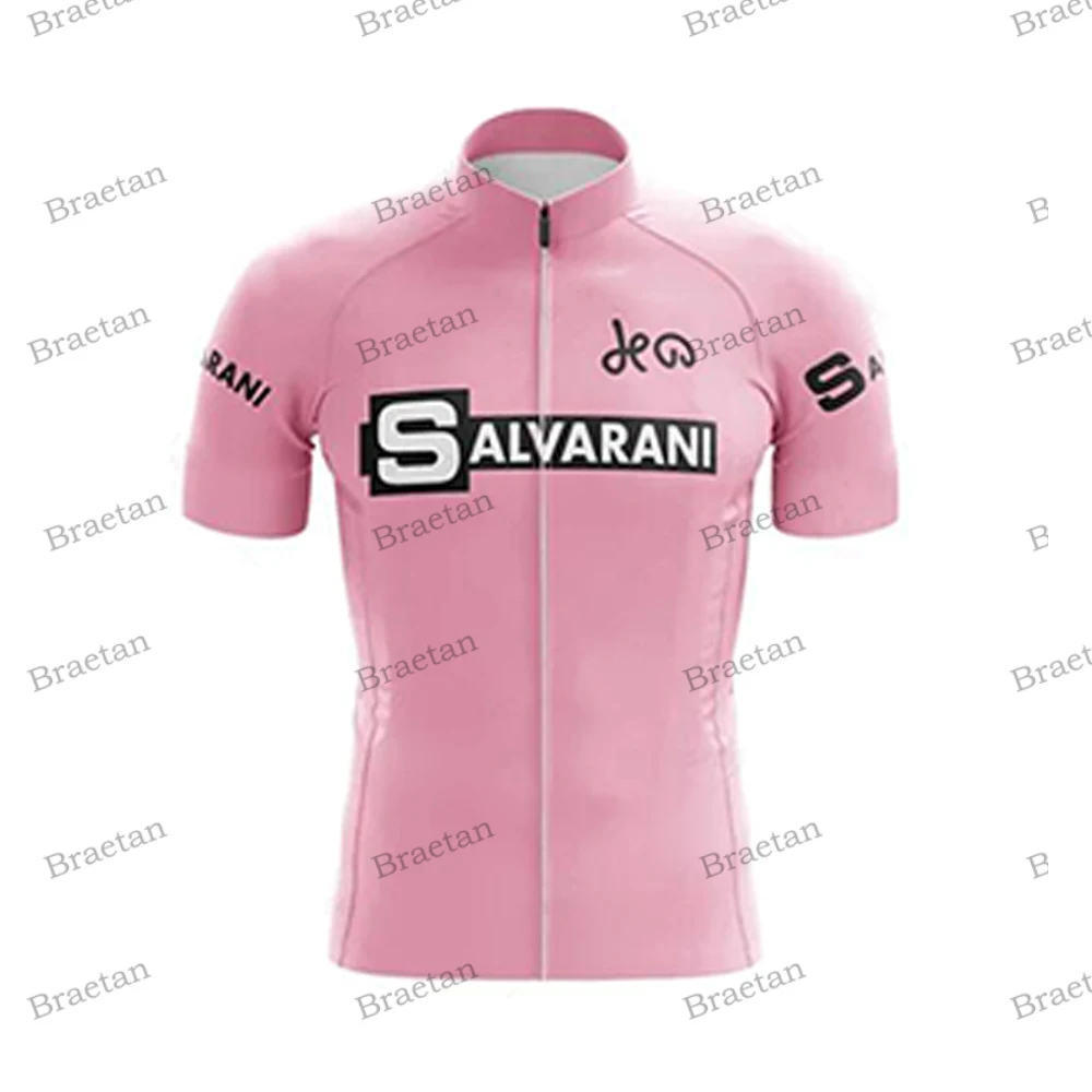 Faema Retro Cycling Jersey Men Short Sleeve VillageCycling Bike Clothing Cycling Wear Jersey Bicycle Clothes  Salvarani