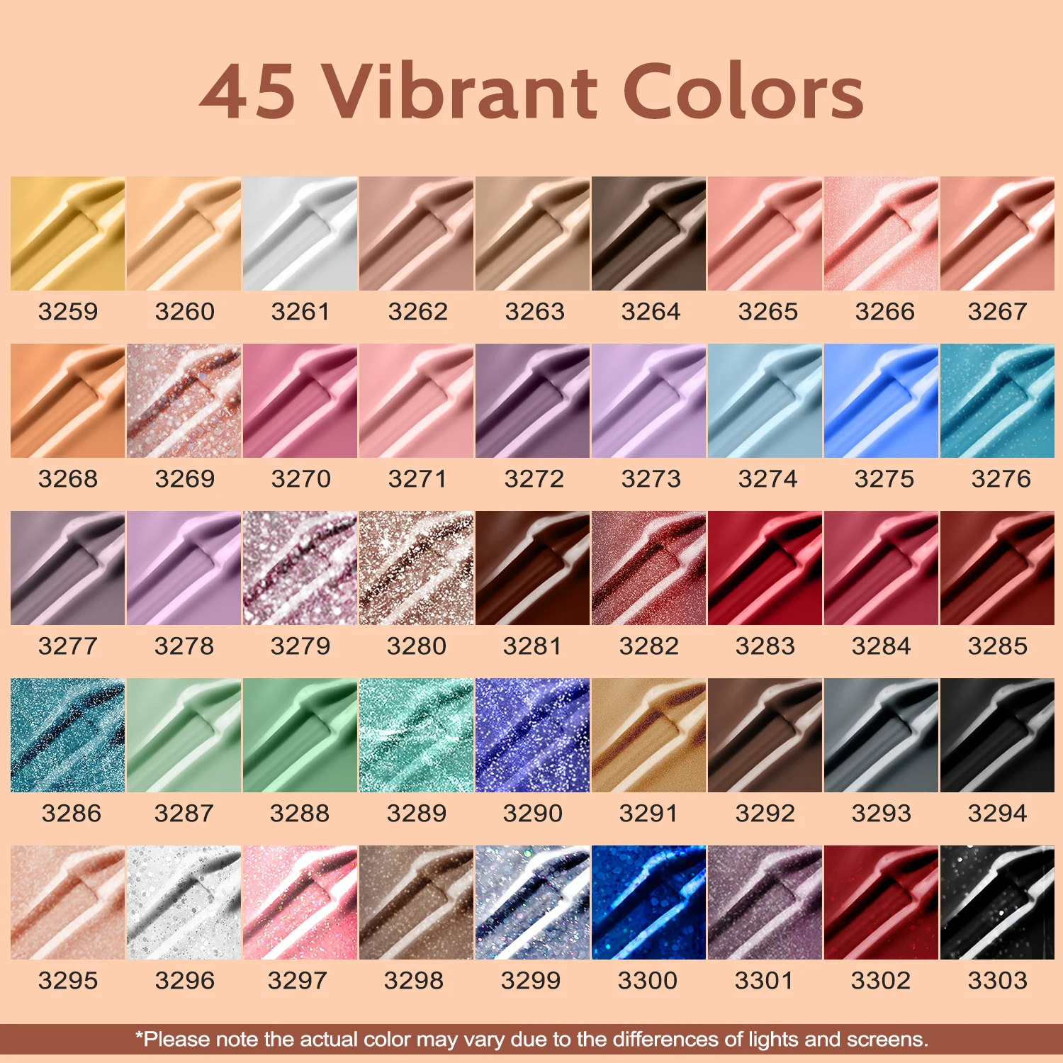 49 قطعة مجموعة طلاء الأظافر هلام 45 ألوان هلام البولندية مع قاعدة لامعة وغير لامعة معطف فوقي التمهيدي للمنزل مسمار الفن تصاميم هدية الكريسماس #2