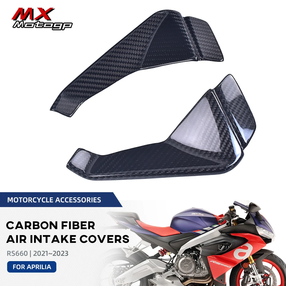 

Motorcycle Full Carbon Fiber Air Intake Cover Guard Protector For Aprilia RS660 RS 660 2021 2022 2023 Racing Bike Fairing Kits