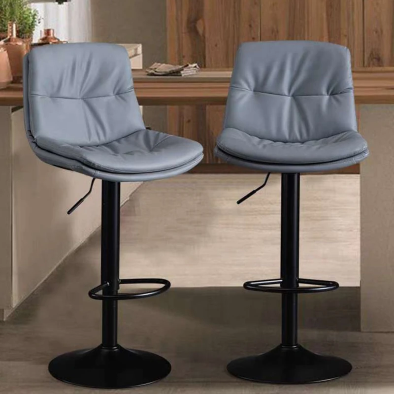 Metal Minimalistic Bar Chairs Stool Modern Design Lounge High Bar Stools Adjustable Nordic Silla Alta Para Barra Salon Furniture