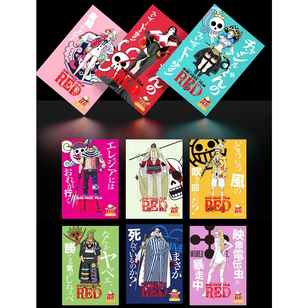 Genuine One Piece Cards Collection para crianças, metal incorporado limitado, cartões de chapeamento de prata, presentes do festival, brinquedos