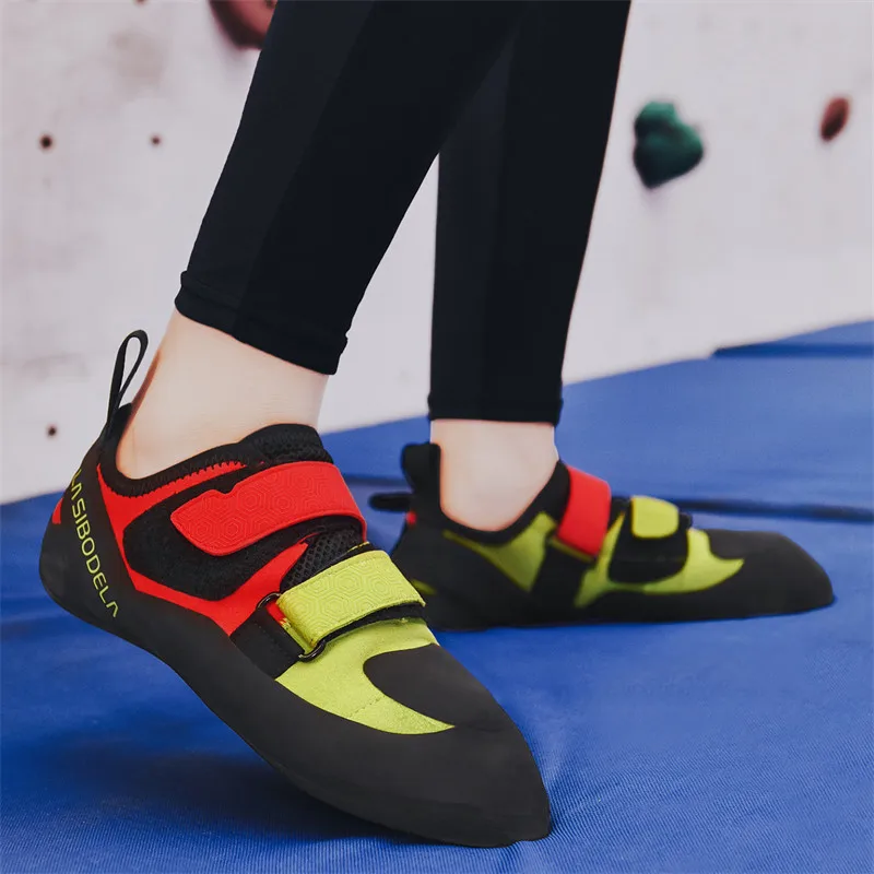 Sapatos de Escalada Profissional para Homens e Mulheres, Treinamento de Bouldering, Nível Básico, Interior e Exterior