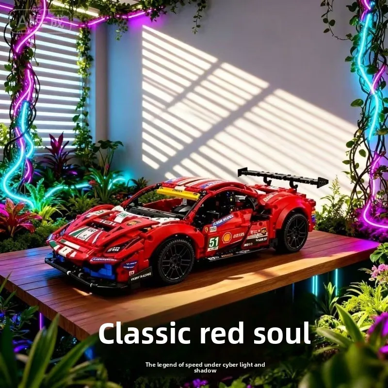 

Модель спортивного автомобиля, украшение для гостиной, сложный развивающий конструктор, сборная модель автомобиля, игрушка для мальчика, подарок на день рождения, хит продаж.