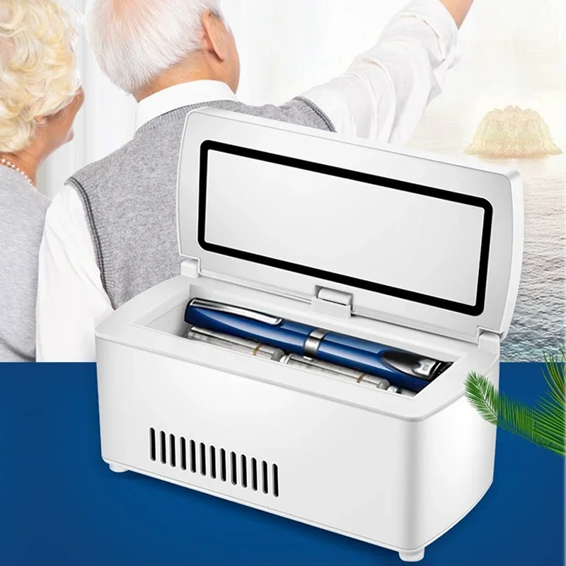 Keepin – boîte de refroidissement à insuline 2021 mAh, nouveau modèle mis à niveau, Mini refroidisseur d'incoolémie Portable, avec batterie intégrée, boîte de stockage froide, 10400